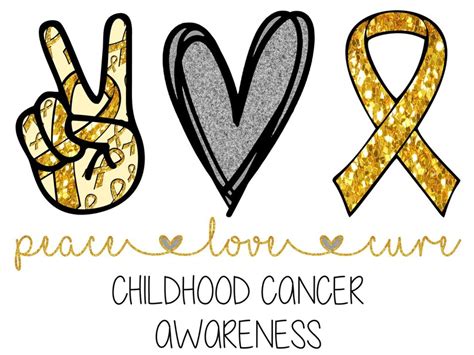 Childhood Cancer Awareness Ribbon PNG INSTANT DOWNLOAD Cut | Etsy