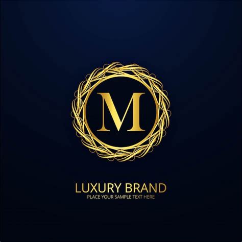 Free Vector | Ornamental luxury letter m logo