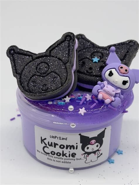 Kuromi Cookie Slime Fluffy Slime Butter Slime Scented - Etsy