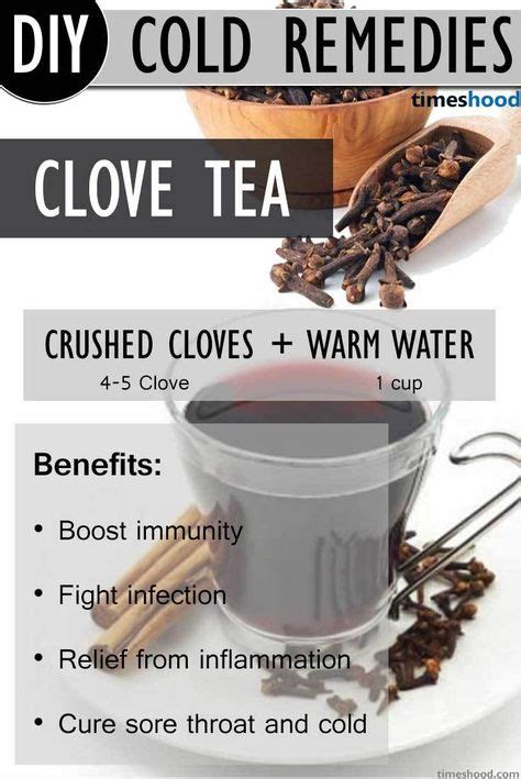 Clove Tea DIY Common Cold Remedies. Clove Tea recipe to get rid of ...