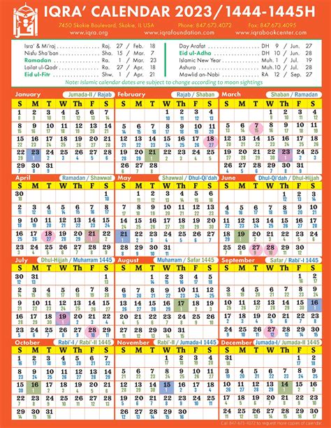 Calendar 2023 With Islamic Dates Printable - PELAJARAN