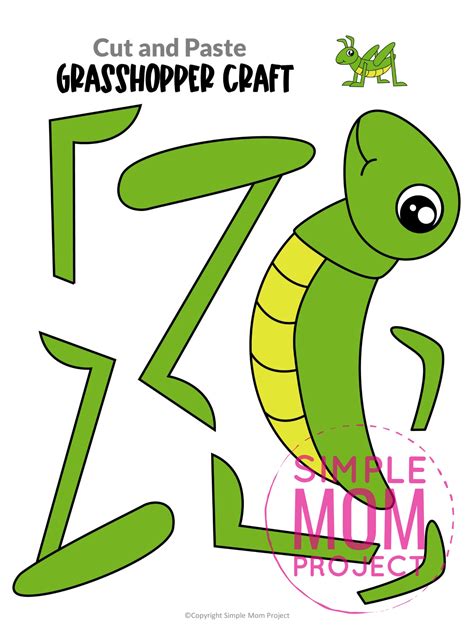 Free Printable Grasshopper Craft Template – Simple Mom Project