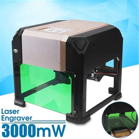 3000 mW CNC Laser Engraver DIY Logo Mark Printer Laser Engraving ...