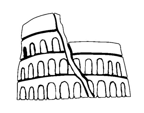 Dibujo de Anfiteatro romano para Colorear - Dibujos.net