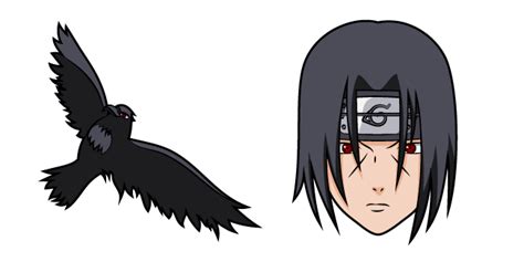 Naruto Itachi Uchiha and Crow cursor – Custom Cursor