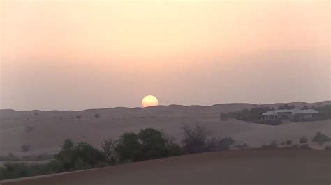 The beautiful sunset seen at a desert in Dubai www !!! - YouTube