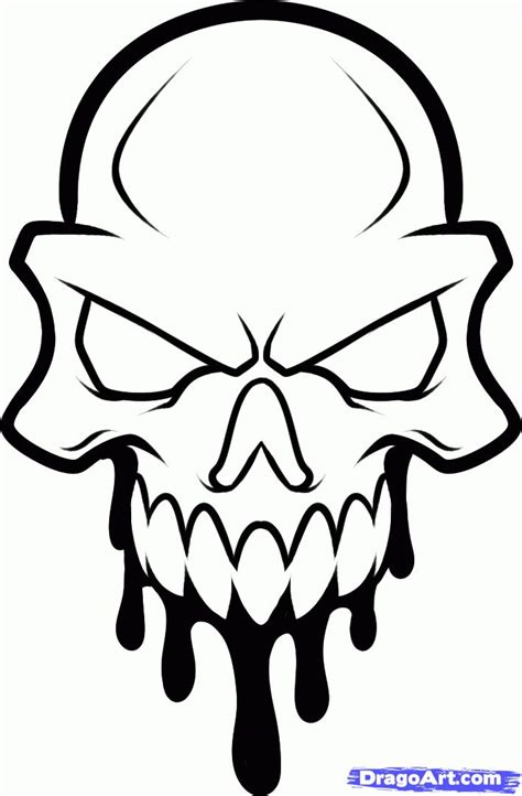 Easy Skull Tattoo Designs For Beginners | All About Tattoo | Easy skull ...