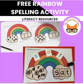 Rainbow Spelling Activity Mats by The Learning RoomABC | TPT