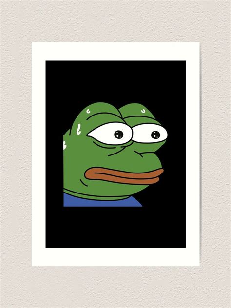 "monkaS Emote High Quality" Art Print by SimplyNewDesign | Redbubble