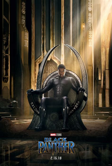 Black Panther Poster Features Chadwick Boseman as T'Challa | Collider