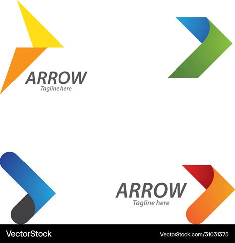 Arrow logo design Royalty Free Vector Image - VectorStock