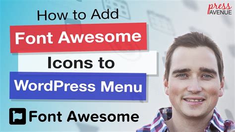 How to Add Font Awesome Icons to WordPress Menu Tutorial - YouTube