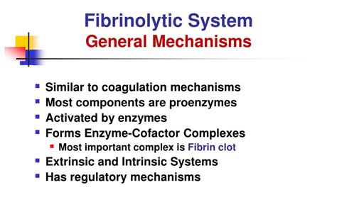 PPT - Fibrinolytic System of Hemostasis PowerPoint Presentation, free ...