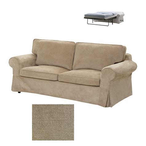 IKEA Ektorp 2 Seat Sofa Bed SLIPCOVER Sofabed Cover VELLINGE BEIGE New