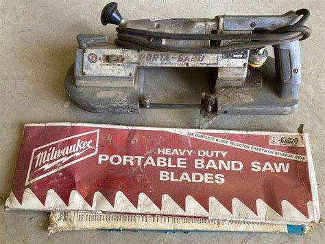 Rockwell 555A Porta-Band Saw w/ Extra Blades - Delaware Auction Center