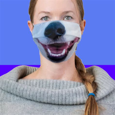 Cute Dog Face Mask | Zazzle