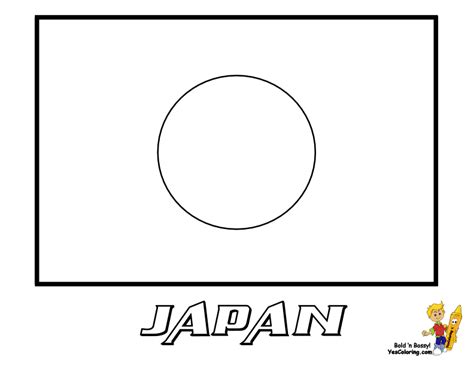 Japanese Flag Coloring Page For Kids Free Japan Printable Coloring ...