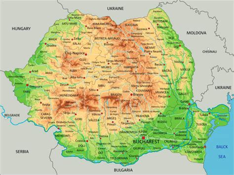 Harta Romania Geografica - Harta Romania