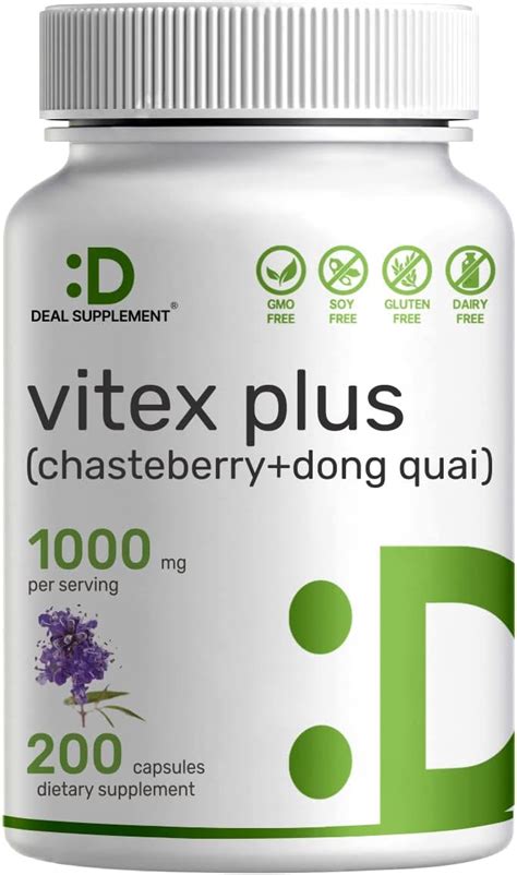 Buy Vitex Supplement for Women - Vitex Chasteberry Supplement 1000mg ...