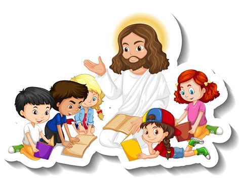 Jesus Children Vector Art, Icons, and Graphics for Free Download