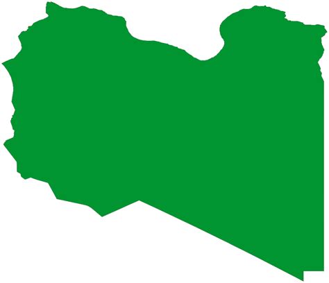 Flag Map of Libya • Mapsof.net