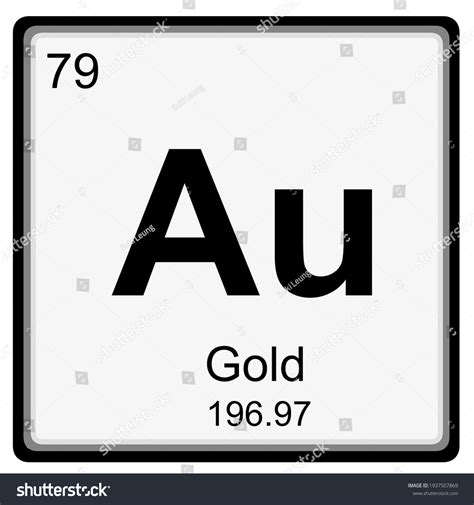 gold - atomic number and mass number - Royalty Free Stock Photo ...