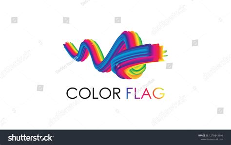 Spectrum Colorful Rainbow Icon Logo Art Stock Vector (Royalty Free ...