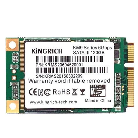 Mini PCIE MSATA SSD SATA III 128GB Solid State Drive Disk 4 Channel For ...