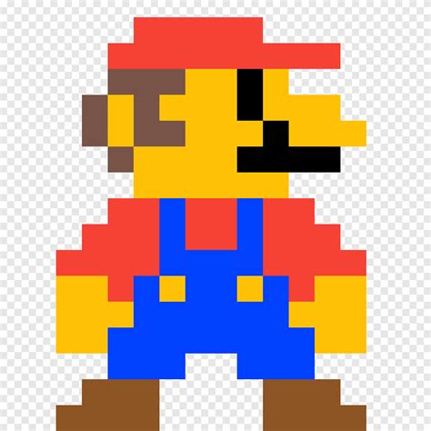 Super Mario Logo Pixel Art