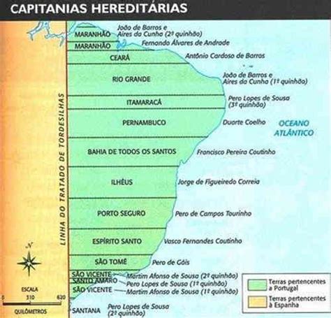 Brasil Colônia: Capitanias Hereditárias e Governo-Geral - resumo ...