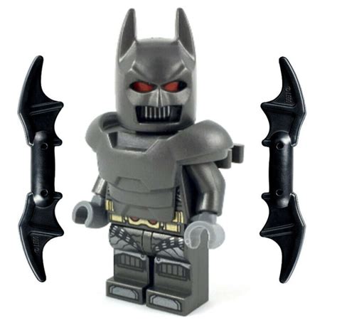 LEGO Armored Batman Minifig - with 2 Batarangs - The Minifig Club