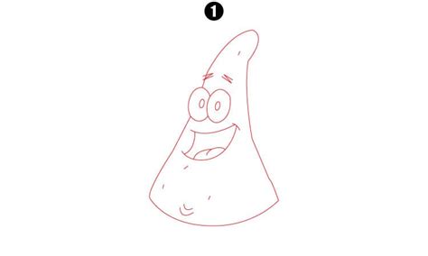 Patrick Star Drawing - A Step By Step Tutorial - Cool Drawing Idea