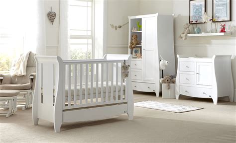 Tutti Bambini Katie 3 Piece Nursery Room Set/Mattress - White - Baby ...