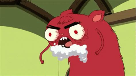 Squirrel The Duke Adventure Time Rabies GIF - Rabies Rabid Angry ...