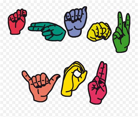 Asl Thank You Clipart - Thank You In Sign Language Clipart Emoji,Asl ...