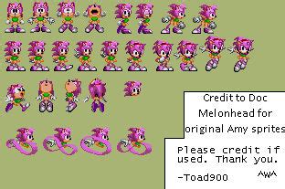 Sonic CD Amy Sprite Edits by Toad900 on DeviantArt