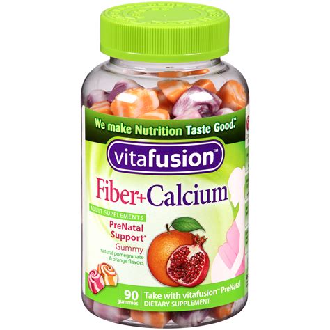 Vitafusion Prenatal Fiber+Calcium Adult Gummy Dietary Supplement