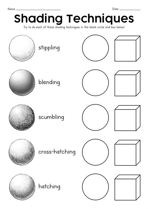 15 Texture Line Drawing Techniques Worksheet / worksheeto.com | Art ...