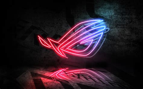 Download wallpapers 4k, Republic of Gamers, neon logo, RoG logo, ASUS ...