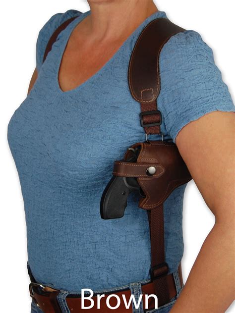 Leather Horizontal Shoulder Holster for 2" Snub Nose Revolvers ...