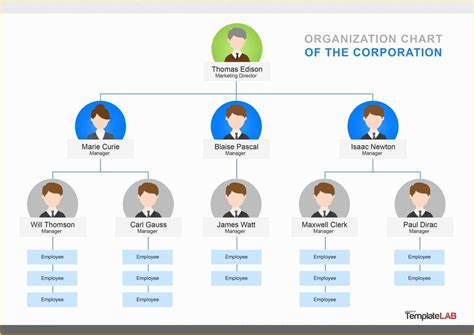 Free organizational Chart Template Of 40 organizational Chart Templates ...