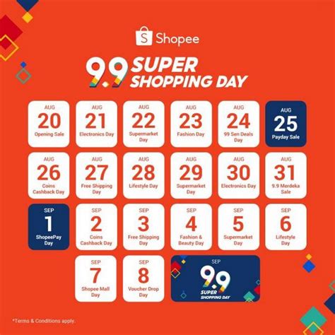 20 Aug-9 Sep 2021: Shopee 9.9 Sale - EverydayOnSales.com