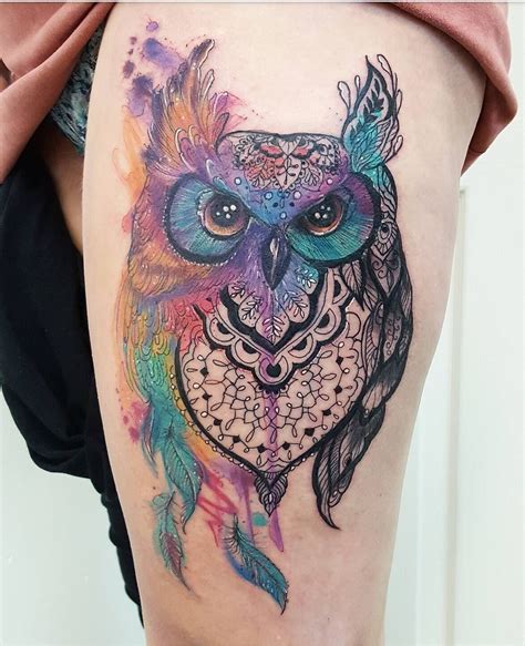 Joanne Baker | Owl tattoo design, Watercolor owl tattoos, Body art tattoos