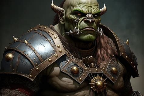 Premium Photo | Orc character that was animated for use in fantasy ...