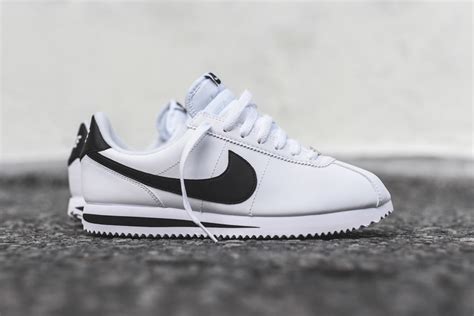 Nike Cortez Leather White and Black | Hypebeast