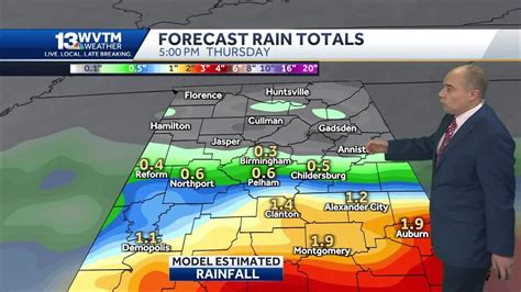 Alabama's weather forecast looks wetter south and drier north this week ...