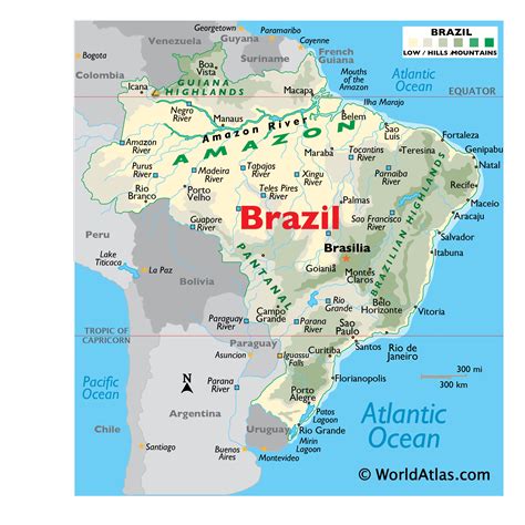 Brazil Map / Geography of Brazil / Map of Brazil - Worldatlas.com