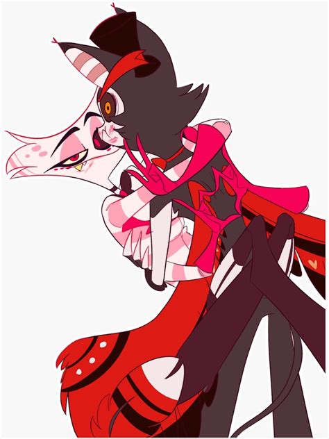 "ANGEL DUST & HUSK | HAZBIN HOTEL" Sticker by Ghostygery | Redbubble