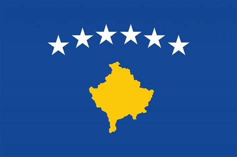 Kosovo flag vector - country flags