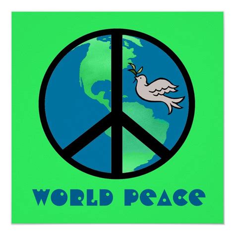 World Peace Sign Poster | Peace poster, Peace, World peace